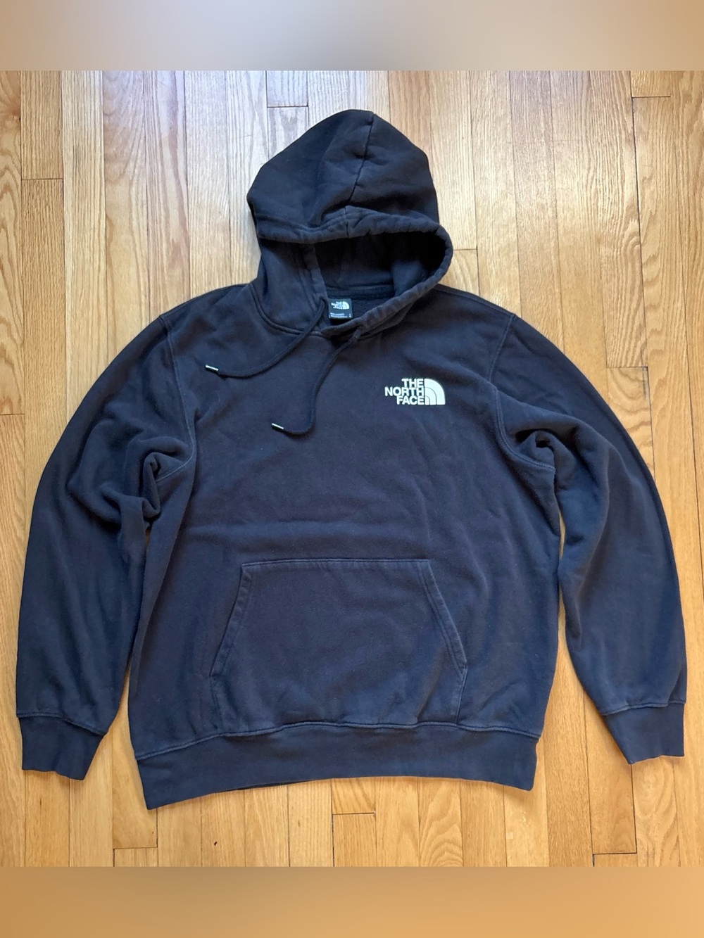 The North Face Men’s Pullover Hoodie Sweatshirt Large Black Solid